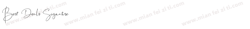 Best Deals Signature字体转换